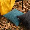 Waterproof Textile Outdoor Throw Pillow Covers Stripe Square Pillowcases Modern Cushion Cases for Patio Couch Bench 45X45CM