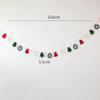 Christmas Banner Garland Wool Felt Triangle Merry Christmas Decor for Home Navidad Christmas Ornaments Xmas Decor New Year