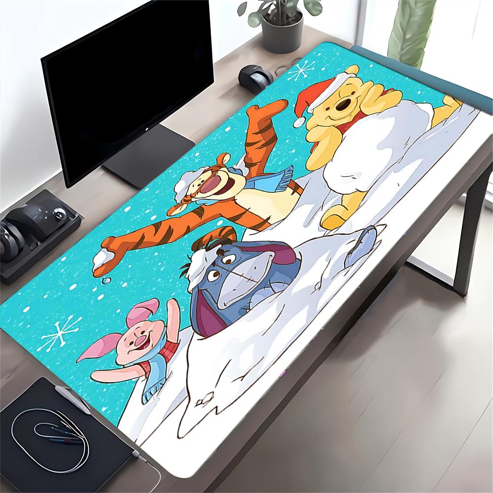 Winter Wonderland Friends Large Gaming Mouse Pad Nonslip Rubber Base Waterproof Desk Mat For Office Pc Laptop