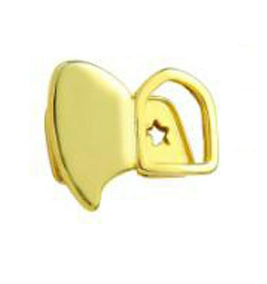 Europejski i Amerykański Hip-hopowy Złoty Grillz: Dwa Puste Kły - Rekwizyt Biżuterii na Halloween