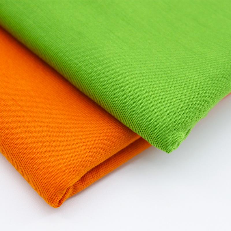 195G Bamboo Fiber Jersey Knit Fabric: High-Elastic, Lightweight, Breathable Summer Fabric for Women's Shawls & Headscarves.
