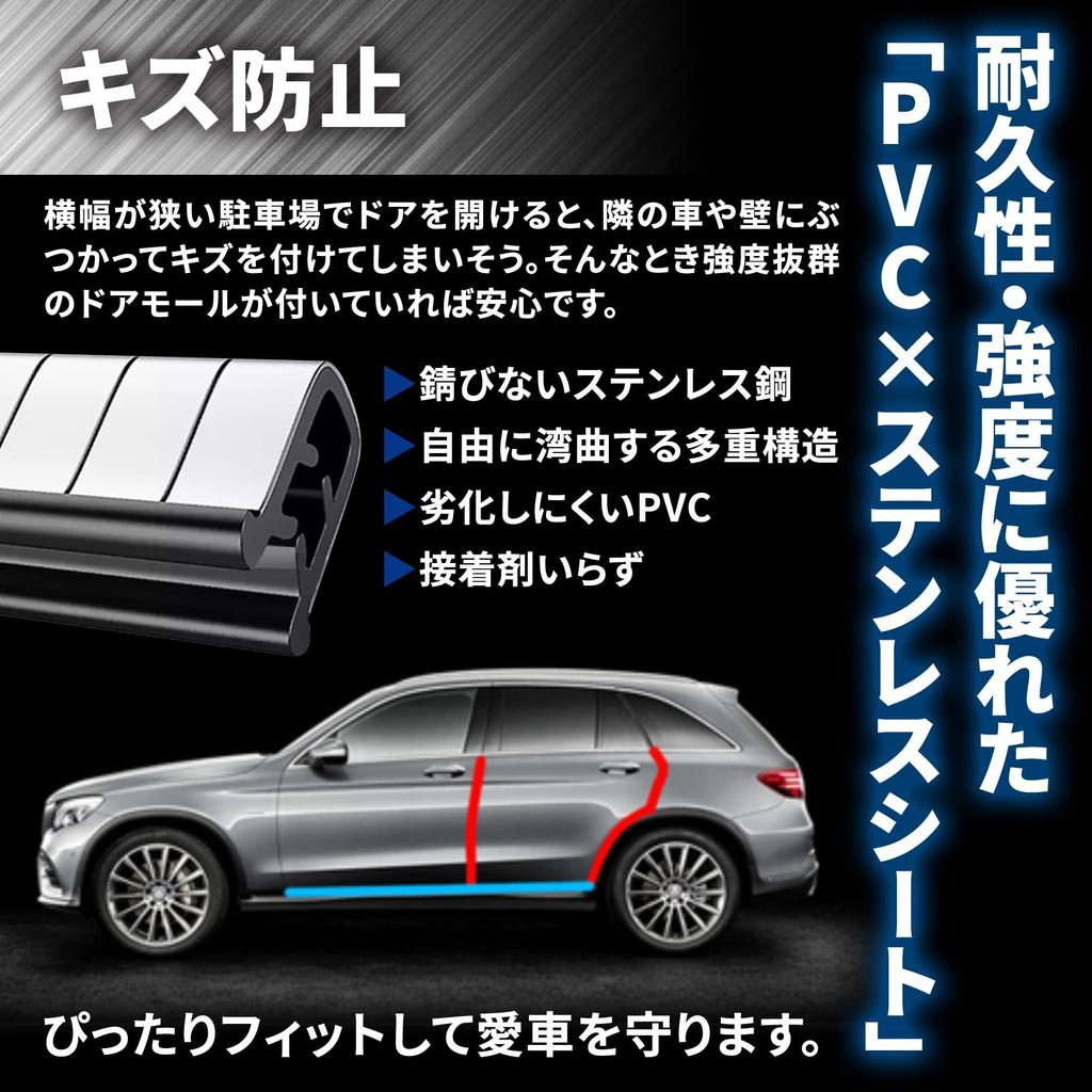 RakuNeo Door Mall, Door Guard, Supervised by Automobile Mechanic, Car Mall, Door Scratch Prevention,