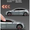 1/24 Scale Tesla Model3 Towing RV Alloy Model, Open Door Car Ornaments for Children's Sound and Light Toys To Give Gifts To Boys