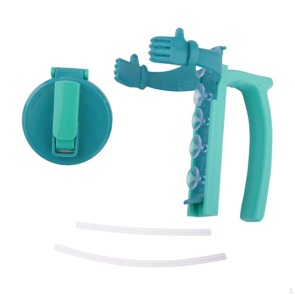 Deckel und Halterabdeckungen mit Strohhalm Wiederverwendbar Leicht zu halten Tragbarer Getränkegriff für