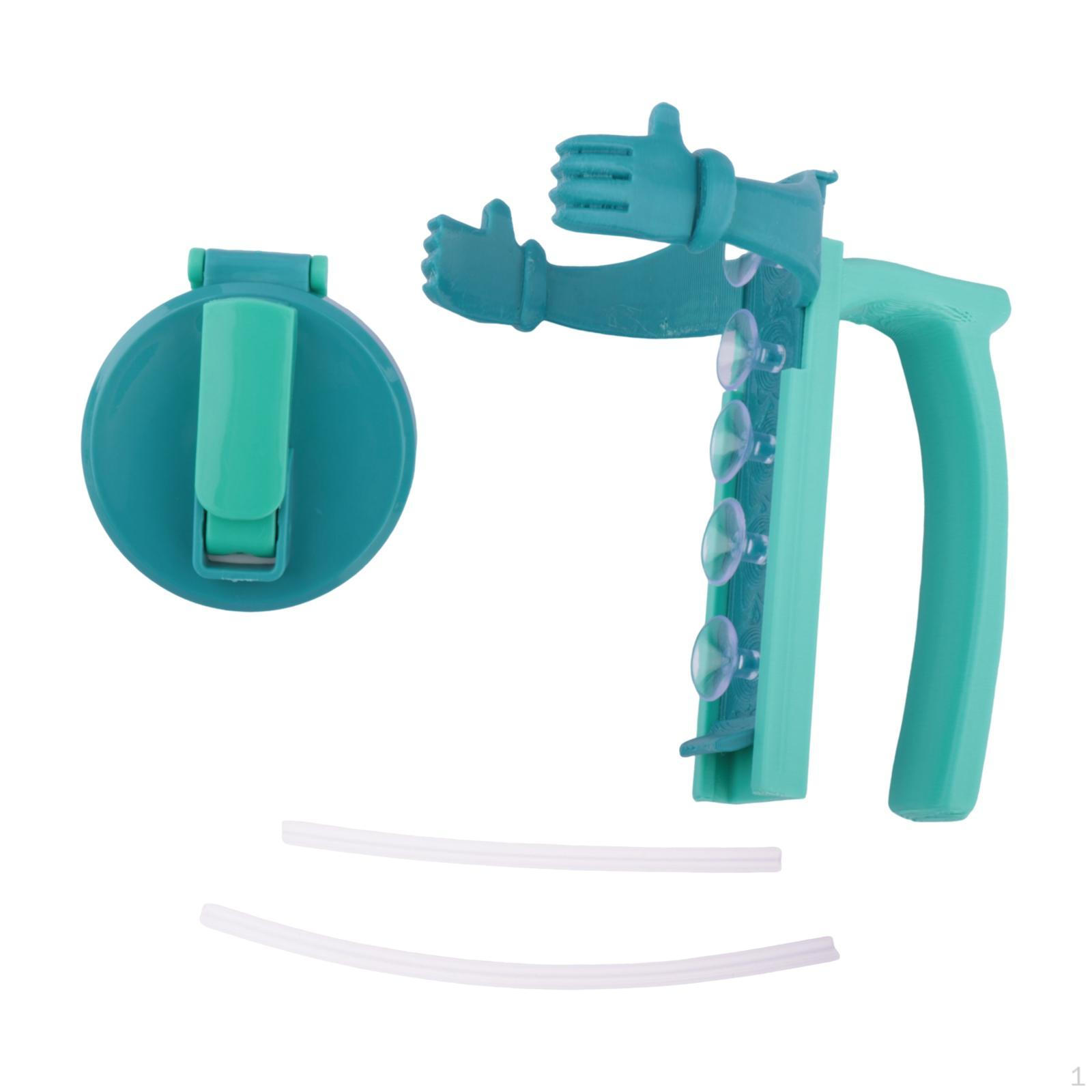 

Can Lid and Holder Covers with Straw Reusable Easy to Hold Portable Drink Handle for синий