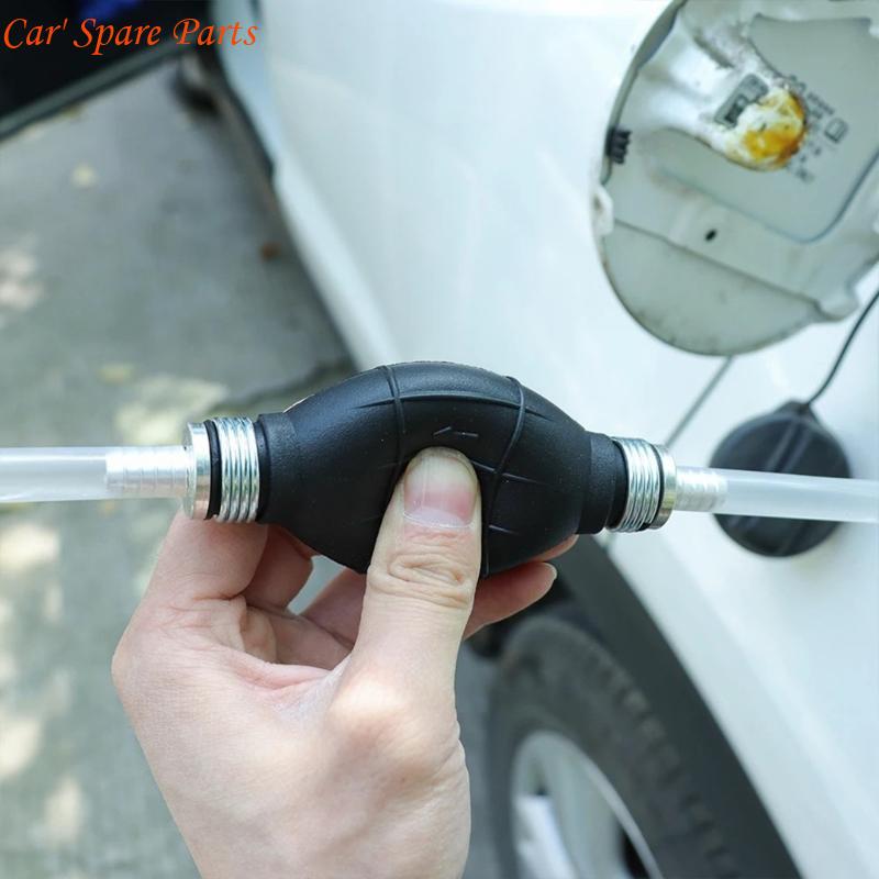 Y4UA Hand Primer Bulb Type Rubber Fuels 6mm/8mm/10mm/12mm Transfer Vacuum Fuels Line Hand Primer for Marine Boats Black