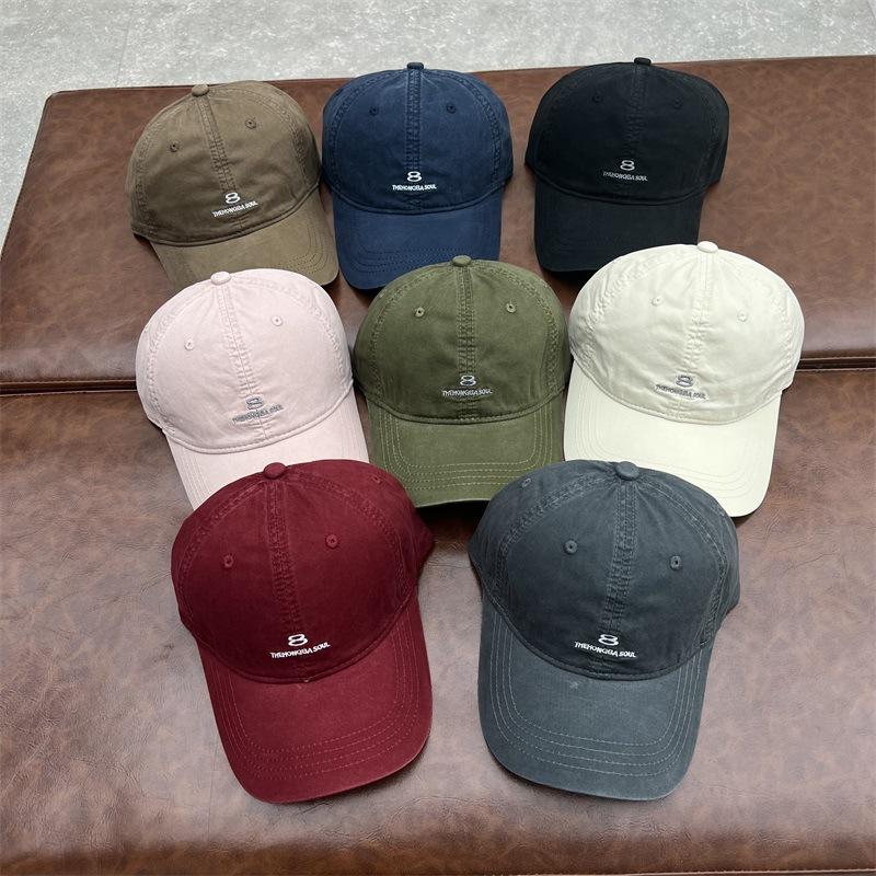 Large head circumference baseball cap Unisex small face deepened large casual embroidery letter cap