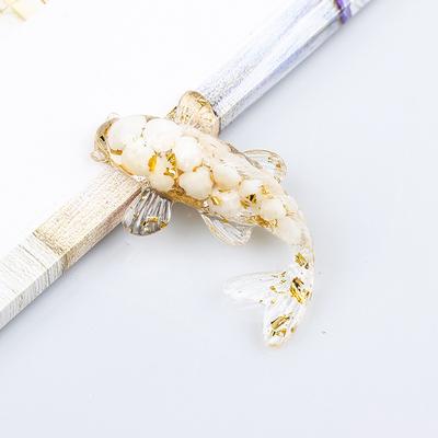 Yaratıcı Yapay Balık Süsleri Güzel Koi Balığı Doğal Kristal Küçük Balık Masa Araba Ev Dekorasyonu Arkadaşlar İçin Hediye