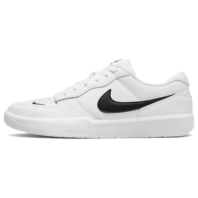 Nike Sb Force 58 Premium White Black Skateboard Shoes DH7505-101