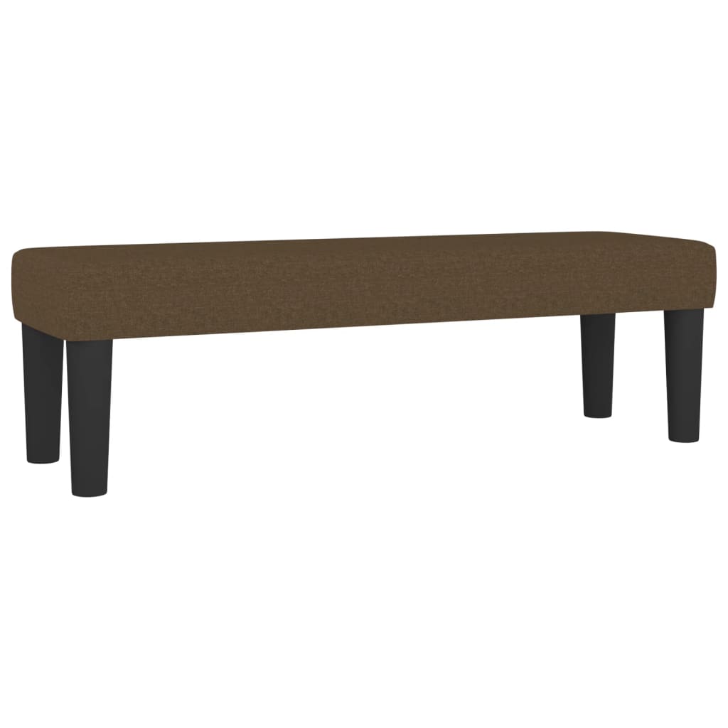 Box Spring Bed with Mattress Dark Brown 160x200 cm Fabric