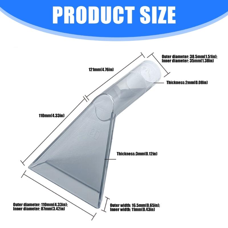 Water Suction Accessories Water Squeegee Head Universal Compatibility Plastic Texture for Home Carpet Sofa Cleaning