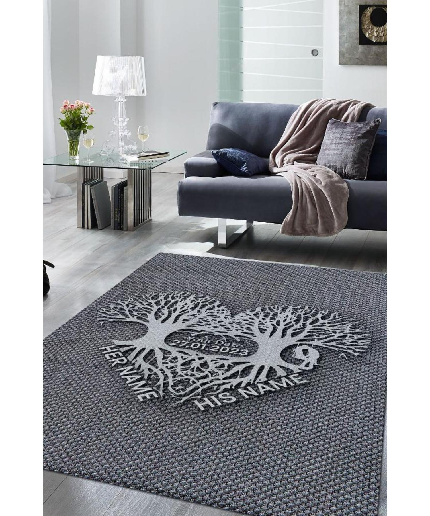 

Roots of Love Personalized Customizable Woven Based Washable Decorative Home