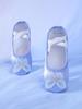 Blue Satin Soft Sole Ballet Shoes for Girls