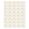 40Pcs Paper Clip Golden Apples Shape Creativity Personality Large Size Craft Paperclip for Home Offi