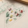 Diy Heart Shaped Hand Embroidered Christmas Ornament Kit Beginner Friendly Embroidery Craft