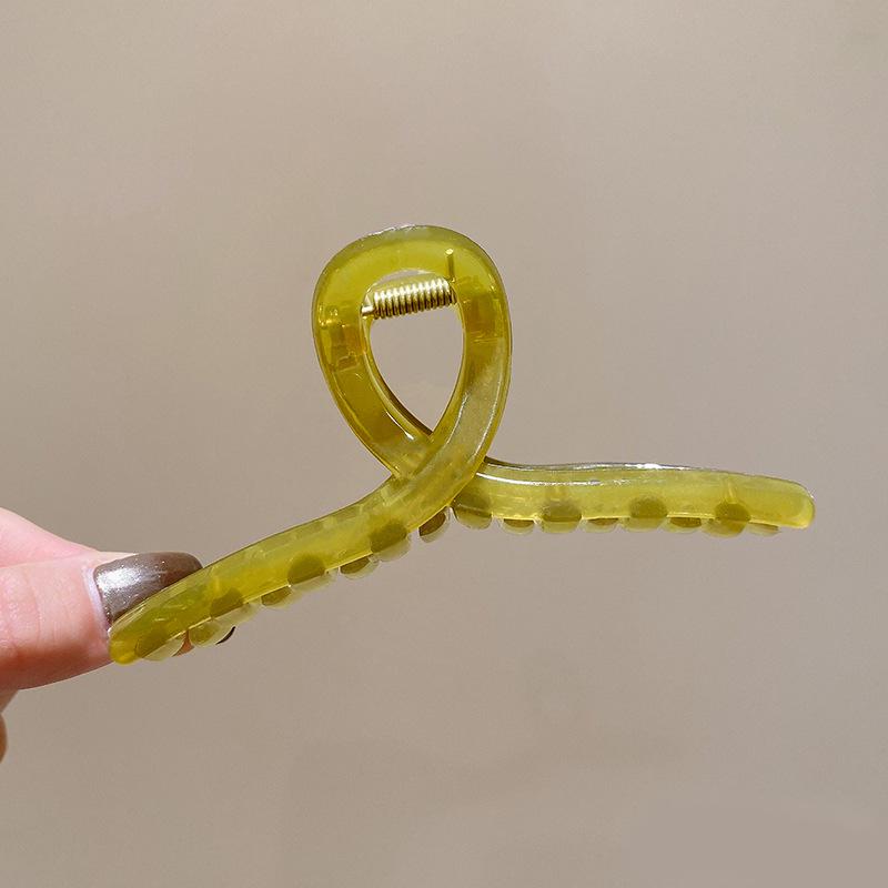 Large Acrylic Shark Hair Clip for Women - High-End Volume Grip Accessory