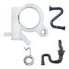 MS251 MS231 Parts White Oil Pump Hose Kit Plastic Material Easy Installation Improves Oil Flow For Chainsaw Repair