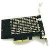 Адаптерная карта M.2 NGFF на настольный PCIe x4 x8 x16 NVMe SATA для двух SSD PCI Express