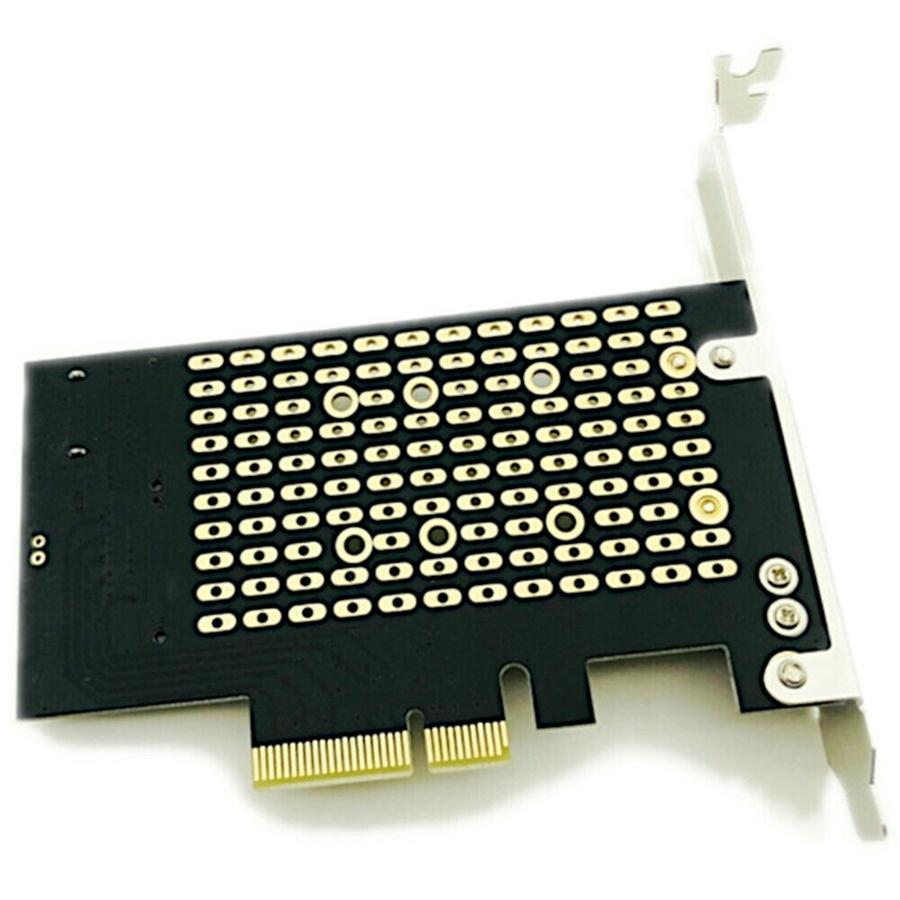 Адаптерная карта M.2 NGFF на настольный PCIe x4 x8 x16 NVMe SATA для двух SSD PCI Express