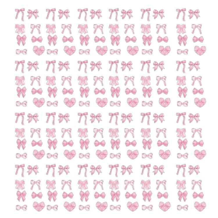 500Pieces Aesthetic Bowknot Sticker Scrapbooking Sticker for Water Bottle Laptop Skateboard Phone Case Packaging Sticker