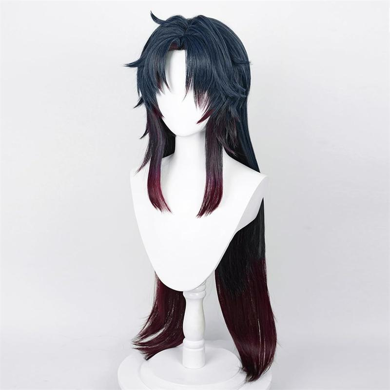 High Quality Blade Cosplay Wig Anime Blade Long Dark Blue Brown Red Heat Resistant Synthetic Hair Role Play Wigs + Wig Cap