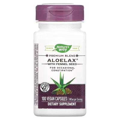 Aloelax, with Fennel Seed, 340 Mg, 100 Veggie Capsules