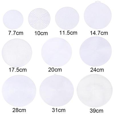 Weiche Gummi-Gitterplatte Weißes Zubehör für Webtaschen Strickstück Gitterplatte Webmaterial