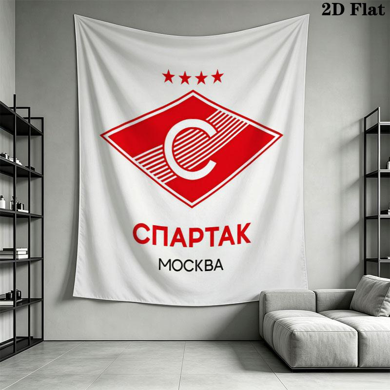 Spartak Moscow Triumph Wall Hanging Printed Fabric Blanket Decorative Tapestries for Bedroom Living Room Home Decor