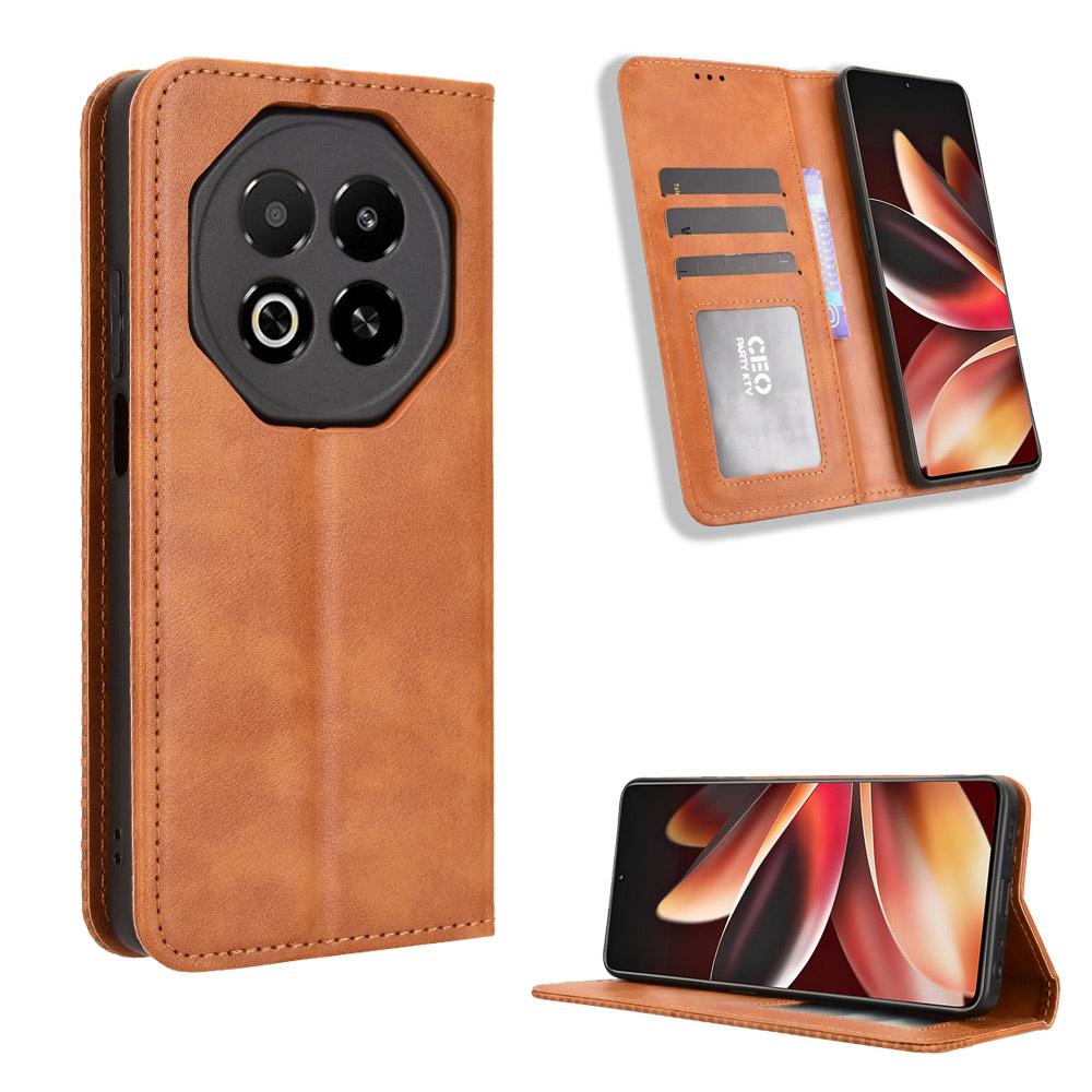 For Meizu Note 16 Leather Case Wallet Stand Retro Texture Phone Cover