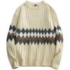 Winter Men 'S Round Neck Thicken Sweater Loose Knitwear Sweater Warm Bottoming Shirt 