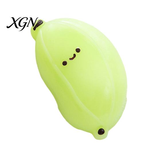 Banana Desk Toy Simulation Cartoon Squeeze Stretchy Slow Rebound Smiling TPR Fidget Portable Simulated Fruit Shape Sensory Anxiety Relief