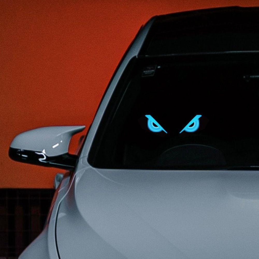 Suction Cup Installation Car Demon Eye Light Cool Rear Window Light  Auto Decoration
