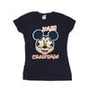 Disney Womens/Ladies Mickey Mouse Jolly Christmas Glasses Cotton T-Shirt