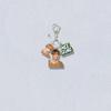 ENHYPEN Triple-Charm Acrylic Keychain, Idol Photo + Matching Cartoon + Nameplate Bag Pendant, Engene Fans Kpop Collectible Accessory