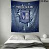 Custom KKS Lech Poznań Wall Hanging Printed Fabric Blanket Decorative Tapestries for Bedroom Living Room Home Decor