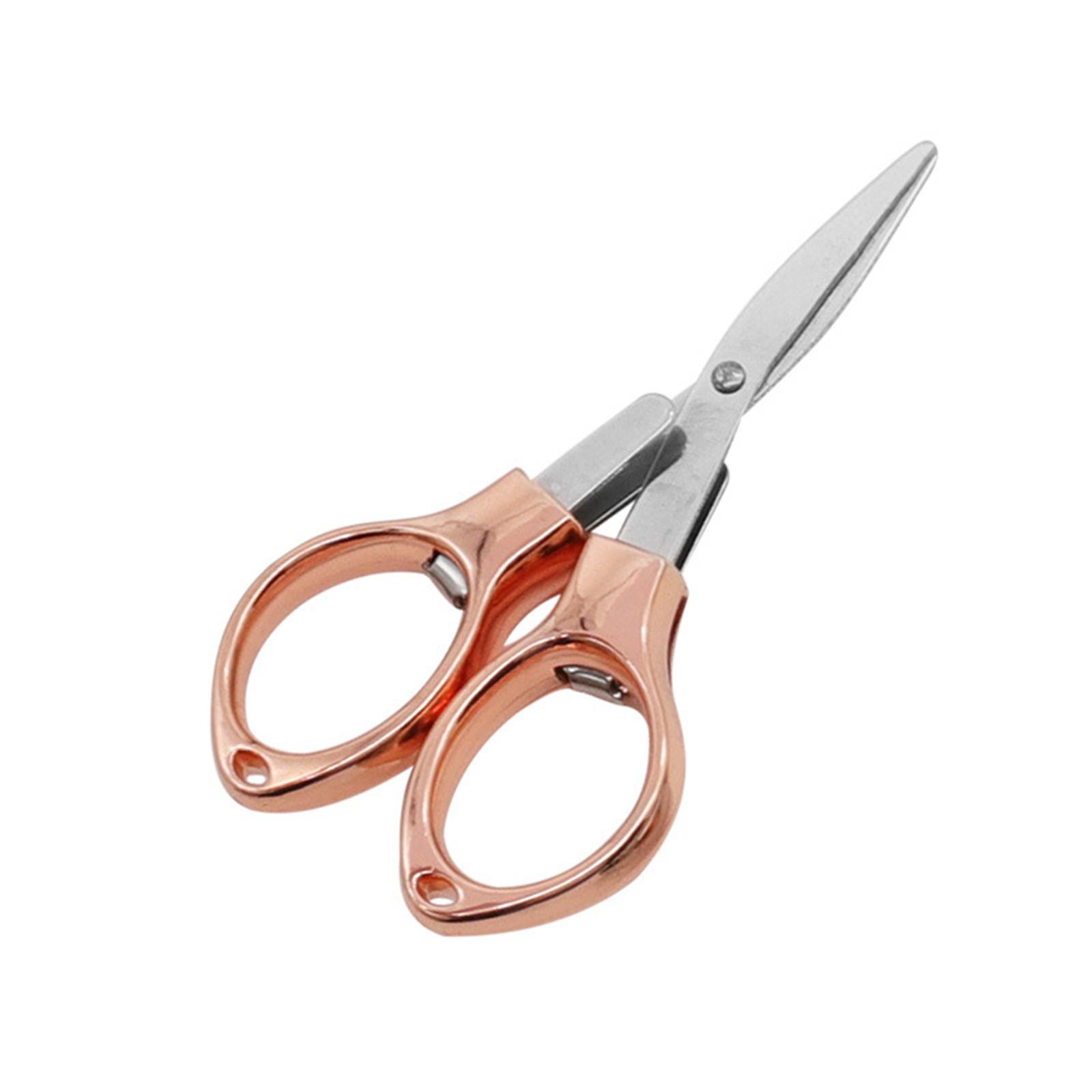 

Маленькие складные ножницы, безопасные портативные ножницы, мини-ножницы, телескопический резак из нержавеющей стали для домашнего использования и путешествий 9