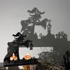 Witches Shape Iron Candle Holder,Witches Lamp Candle Stand for Halloween Party and Haunteds House Display