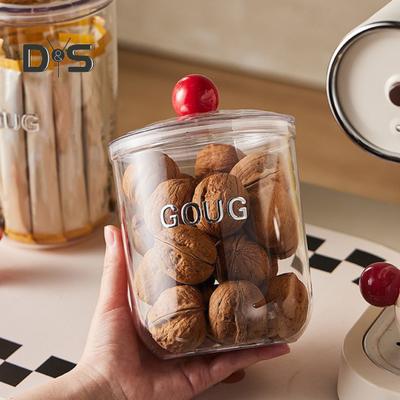 Õhukindel toidu hoiukonteiner kaanega Suure mahutavusega Läbipaistev disain BPA vaba Õhukindel tihendus Jahu Helbed Kuivtoidu Hoiupurk