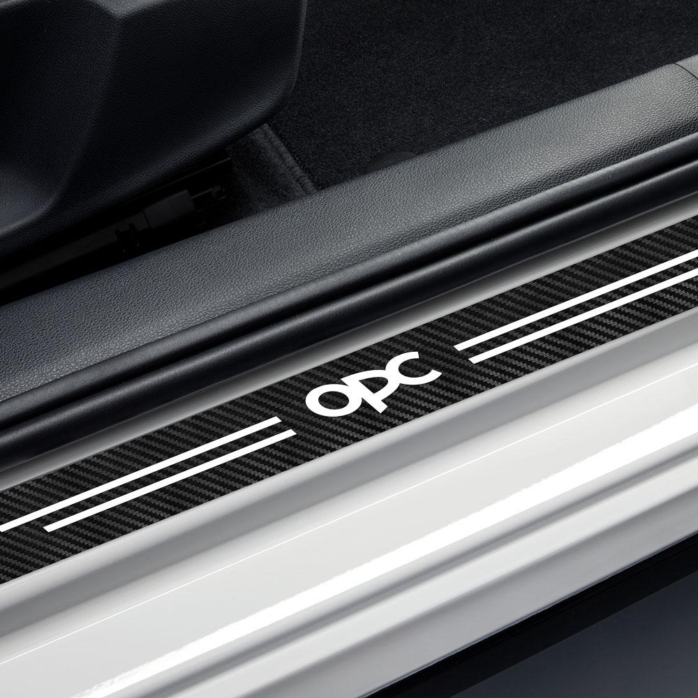 Per Opel Vivaro Combo Meriva Adams Mokka Vectra Crossland X Insignia Astra opc Corsa Tigra Adesivi Protettivi per Soglie Portiera Auto