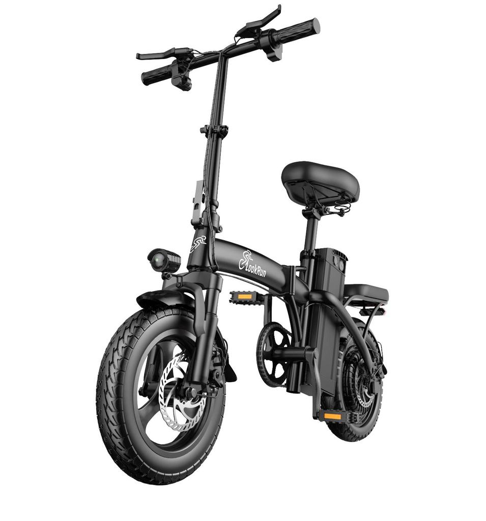Lookrun T11 City Convenient Folding Electric Bicycle 350W Motor 36V7.8Ah Battery Outdoor Riding Mobility Bike For Unisex