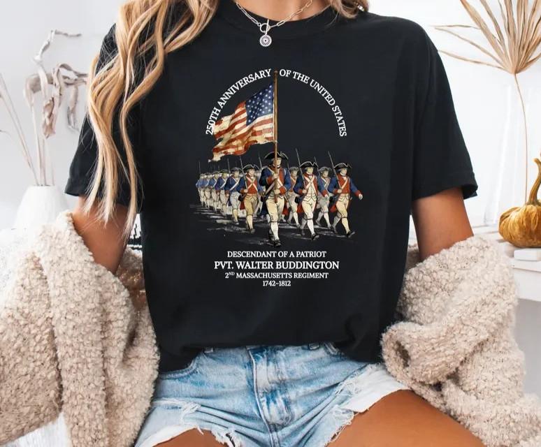 Descendant of a Patriot 250th US Anniversary Tshirt New For Sale Unisex T-Shirt XXXL
