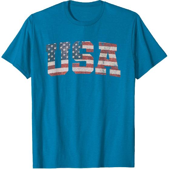 4th of July Shirts for Men USA Flag Patriotic America Tees T Shirts