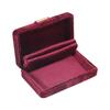 Velvet Gold Button Jewelry Box for Rings and Earrings
