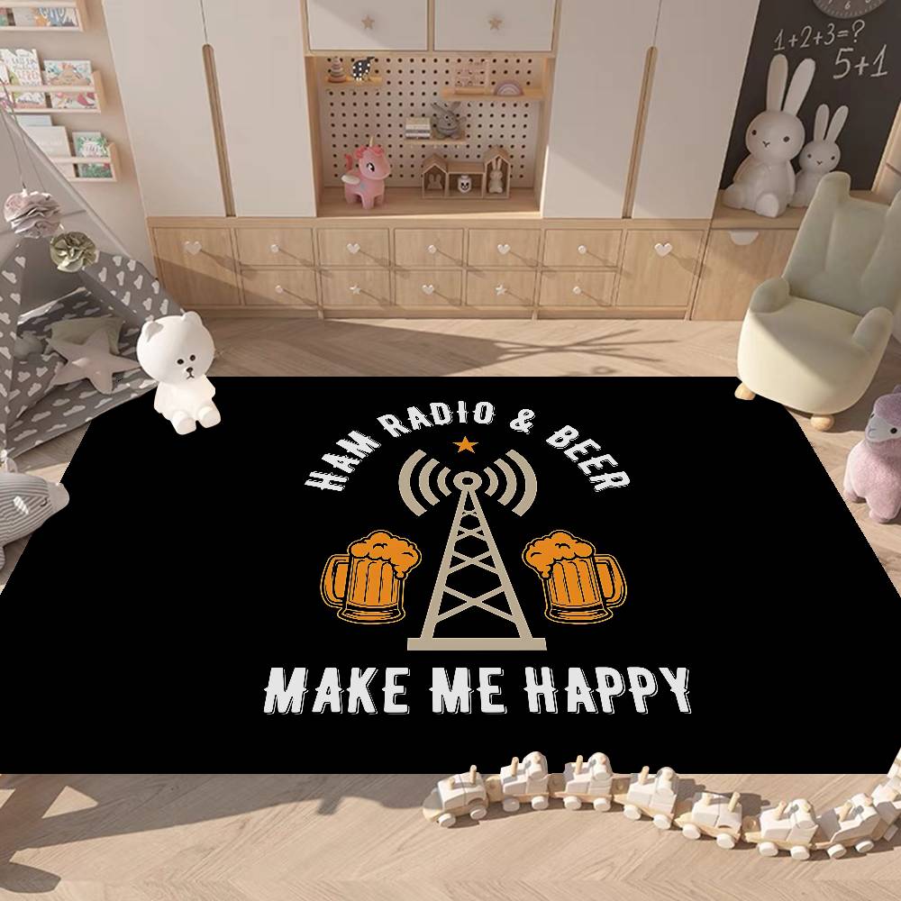

Licensed H-Ham Retro Radio Room Mats Anti-slip Absorb Water Long Strip Cushion Bedroon Mat Household Carpets 40x60cm