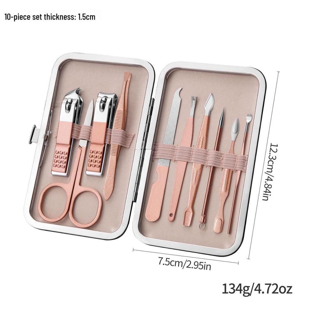 Carbon Steel Nail Clipper & Manicure Set: Household Beauty Tools