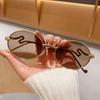 New Luxury Ins Star-Style Oval Sunglasses For Women Fashionable Snake-Shaped Leg Sunglasses High-End Retro Literary Sunglasses