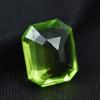 NATURAL Green Peridot Emerald Cut 10.0 Ct CERTIFIED Loose Gemstone For Jewellary AR-1419