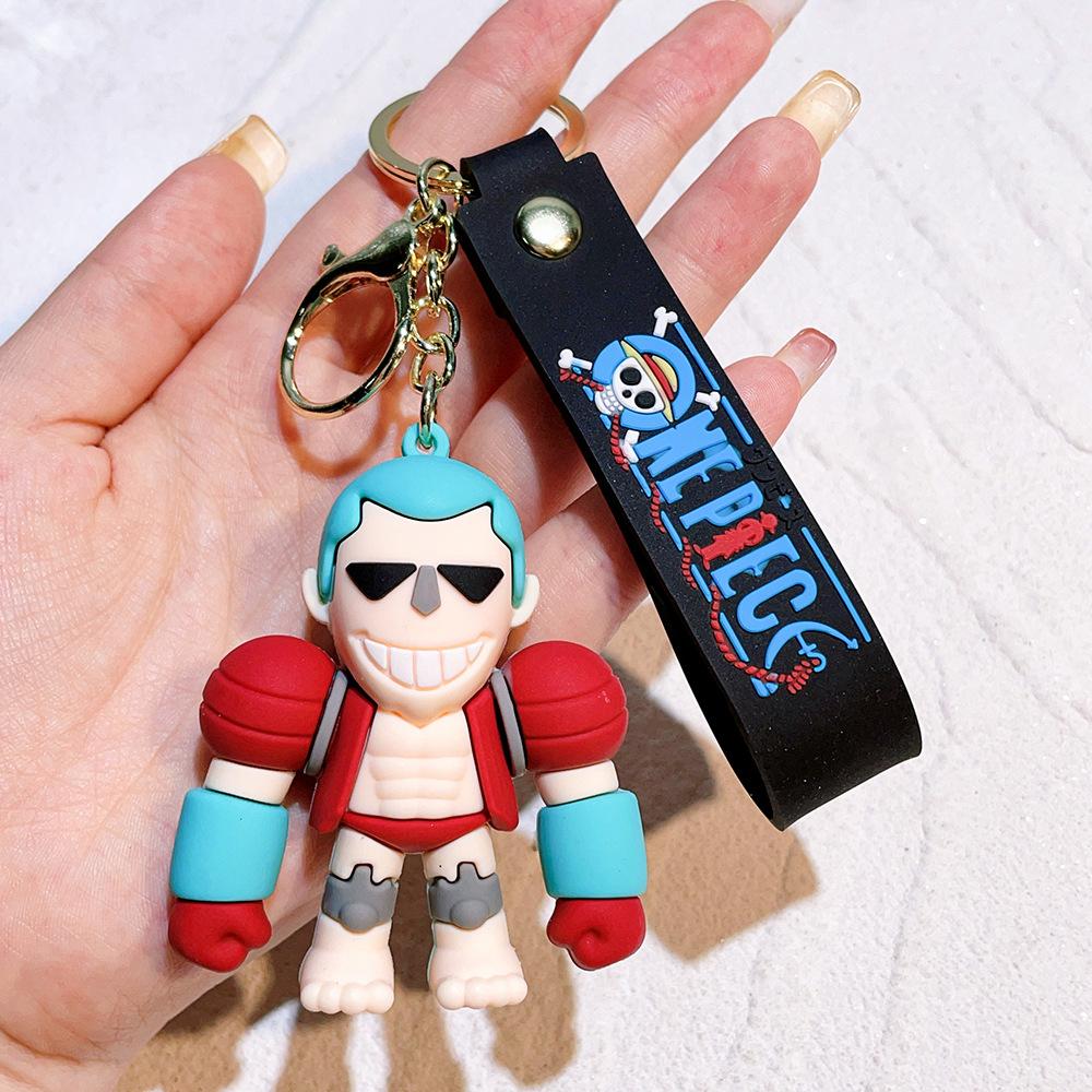 50Styles ONE PIECE Themed Keychain Cute Luffy, Roronoa Zoro, Silicone Toy Doll Key Chain Backpack Decor Small Gifts for Friends