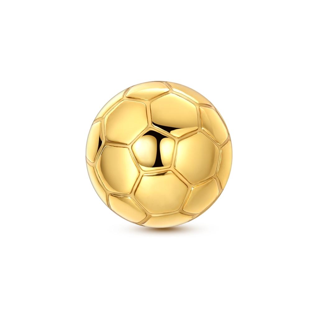 925 Silver Charms Beads Sport Basketball Football Tennis Volleyball Golden Pendant Fit Women Girl Fine Jewelry