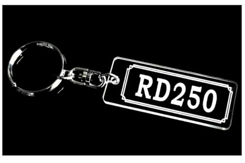 

QAA-142 RD250 Yamaha Custom Parts Acrylic Double Ring Clear Keychain